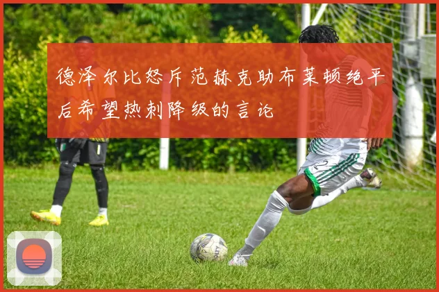 德泽尔比怒斥范赫克助布莱顿绝平后希望热刺降级的言论